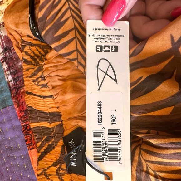 MinkPink size large Finley‎ open back halter midi dress NWT - Picture 8 of 15